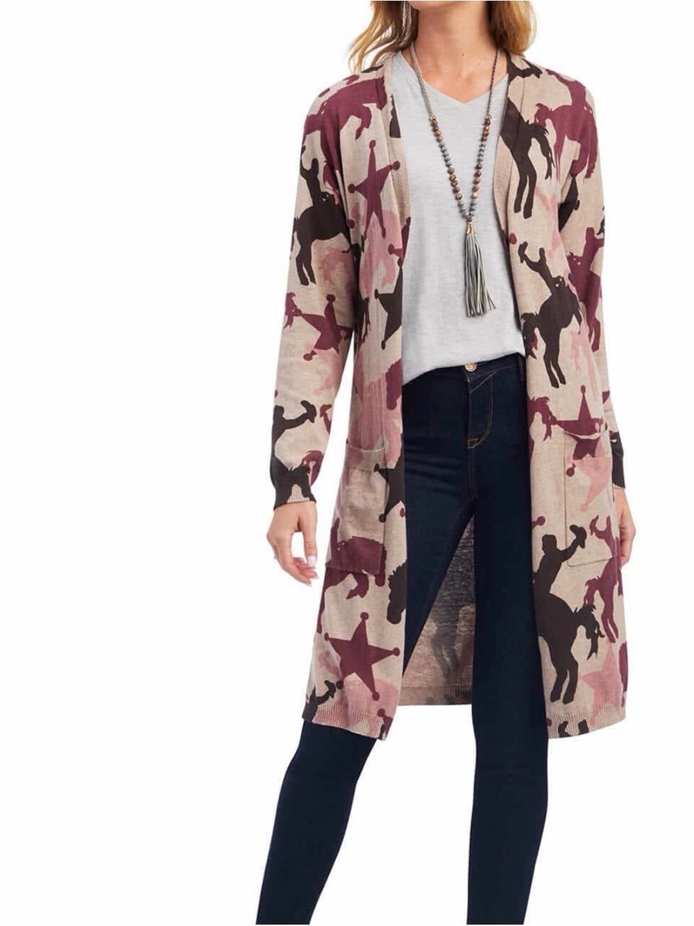 Women’s Ariat Women's Ride into the Sunset Duster Cardigan Horse Western Small